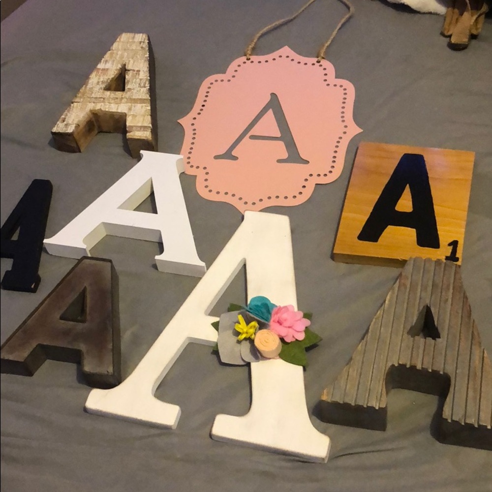 Initial Signs, letter A